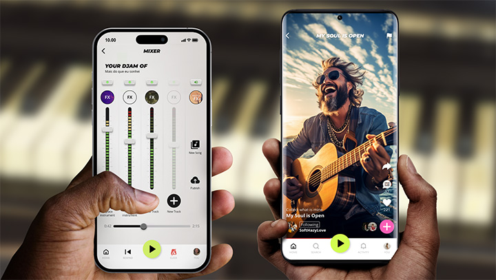 Djaminn the artist platform for musicians