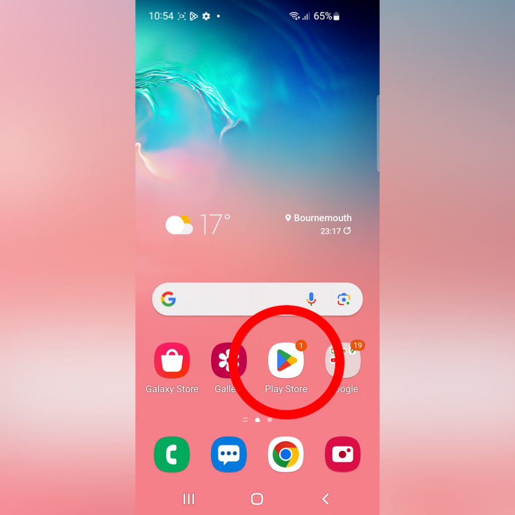 Open Playstore to Install Djaminn on Android